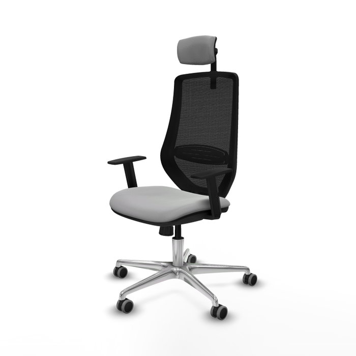 PIQUERAS Y CRESPO Silla de oficina Mardos con mecanismo Sincro, Gris claro y Negro PIQUERAS Y CRESPO Silla de oficina Mardos con mecanismo Sincro, Gris claro y Negro