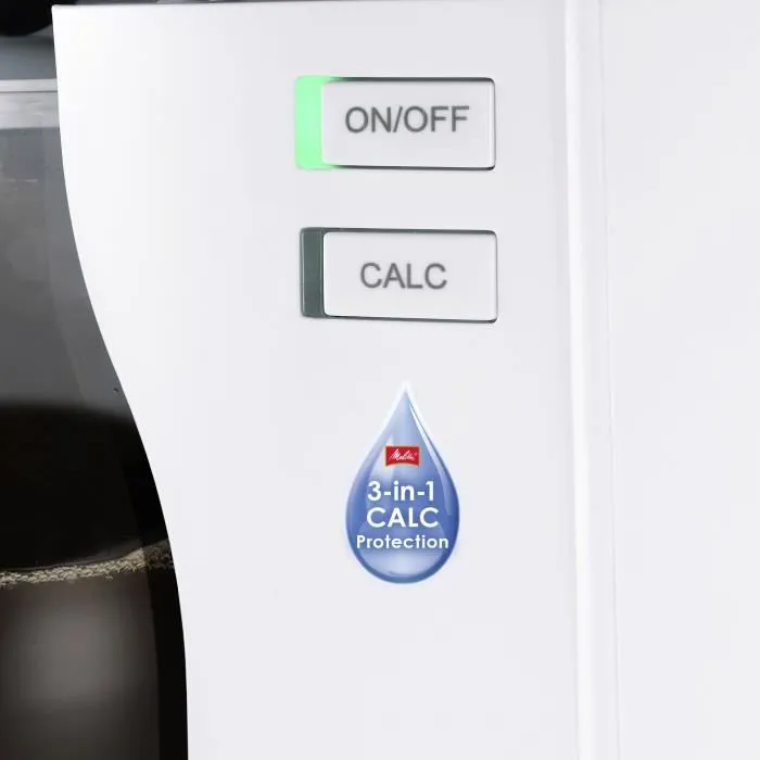 Melitta 1025-05 Filtro de Café Look V Perfección Blanco 10 Tazas 1.25L 1080W