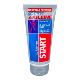 AKILEINE Start Gel Efecto Calor Fuerte 75ml – Calentamiento dinámico, activa microcirculación, reduce heridas, evita desgarros musculares