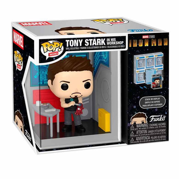 Funko POP Nooks Figura Tony Stark in His Workshop Marvel Figura Coleccionable 11.4cm