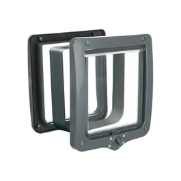 TRIXIE Gata solapa con 4 modos XXL con túnel Gris para gatos 24x28 cm