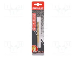 PROLINE Broca de espiral para metal de 7 mm HSS-R con recubrimiento de TIN