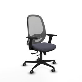 PIQUERAS Y CRESPO Silla de oficina Cilanco con mecanismo Sincro/Traslack, Gris