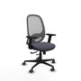 PIQUERAS Y CRESPO Silla de oficina Cilanco con mecanismo Sincro/Traslack, Gris