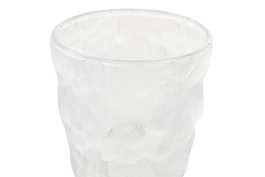 DKD Home Decor Vaso Basicos Cristal Transparente 9 x 9.5 x 9 cm Set de 6 Piezas 280ml Apto Microondas y Lavavajillas