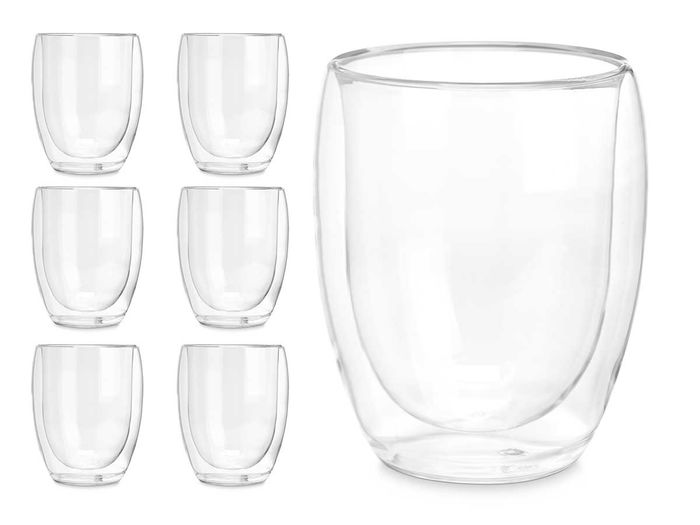 Vivalto Vaso de Borosilicato para Refresco 325 ml Transparente 8x8x11 cm (Set de 24)