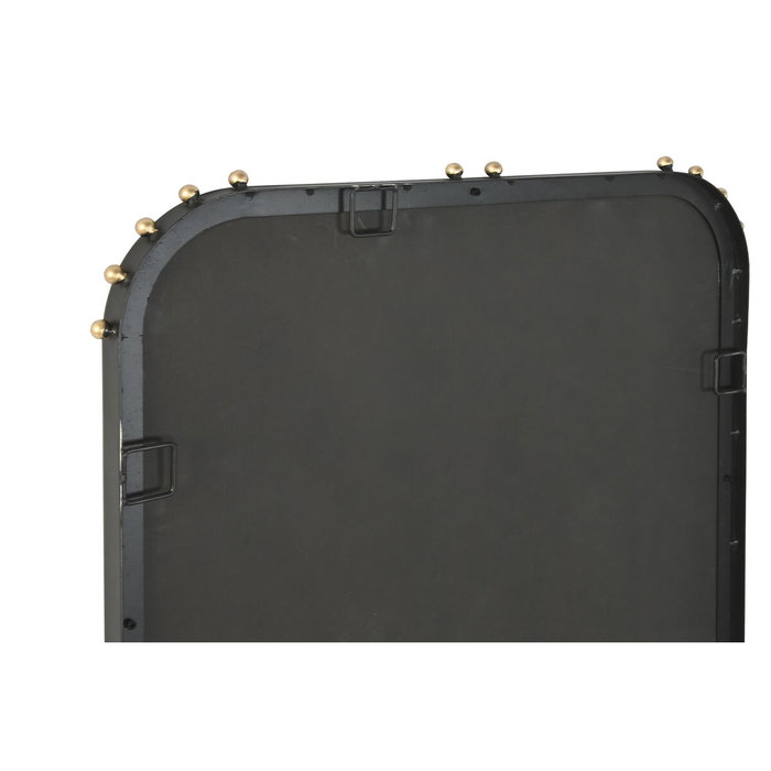 DKD Home Decor Espejo Moderno Negro Dorado Hierro Cristal 3 x 123 x 63 cm