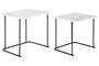 DKD Home Decor Set de 2 Mesitas Auxiliares Simil Mármol