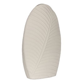 Ixia Jarrón Blanco de Metal Decoración 31,50 x 13 x 53,50 cm