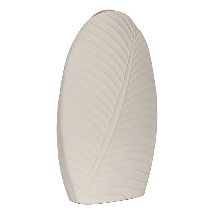 Ixia Jarrón Blanco de Metal Decoración 31,50 x 13 x 53,50 cm Ixia Jarrón Blanco de Metal Decoración 31,50 x 13 x 53,50 cm