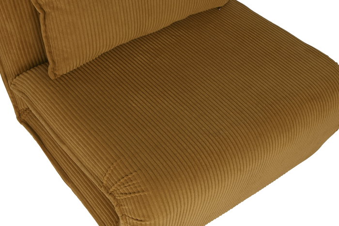 DKD Home Decor Sofá Cama Scandi Mostaza 85 x 70 x 83 cm