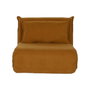 DKD Home Decor Sofá Cama de Metal Mostaza