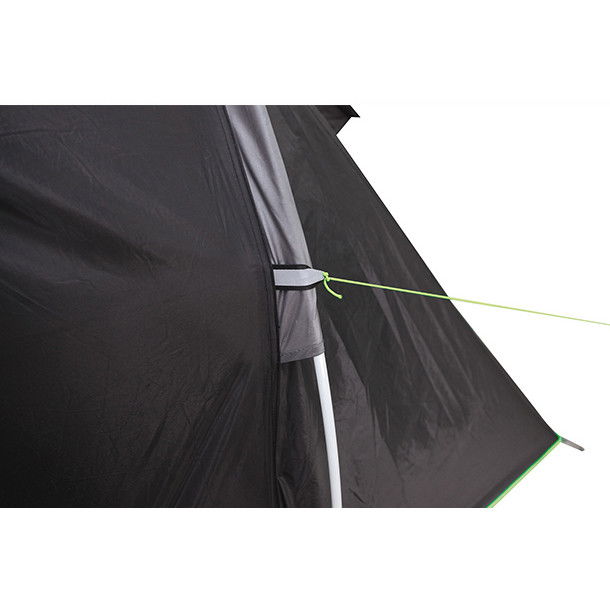 High Peak Tienda de Campaña Túnel Tauris 4 (Antracita/Verde) Resistente a la Intemperie Transpirable Ideal para Camping 4 personas