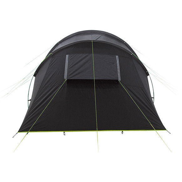 High Peak Tienda de Campaña Túnel Tauris 4 (Antracita/Verde) Resistente a la Intemperie Transpirable Ideal para Camping 4 personas