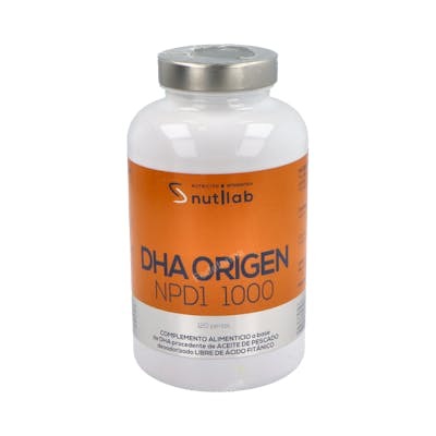 NUTRIAB Npd1 DHA Aceite de Pescado para Función Cerebral y Visión, 60 Perlas