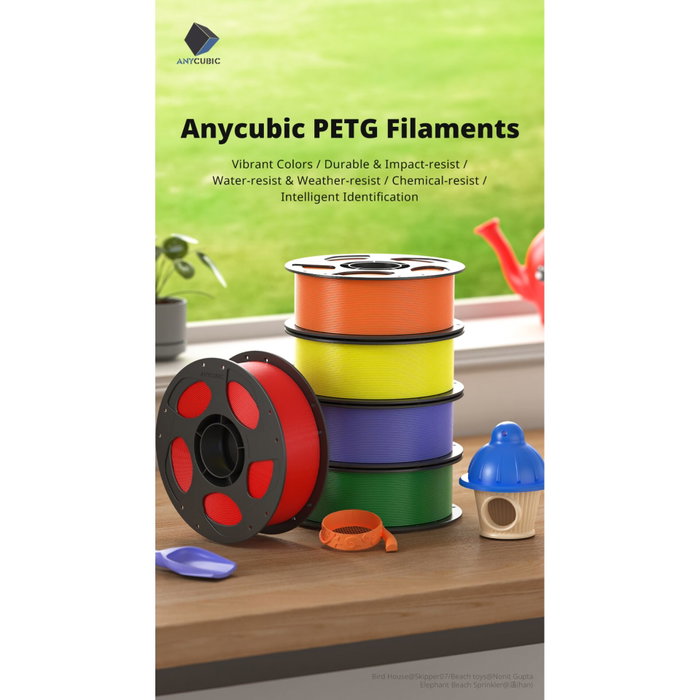 Anycubic Filamento PETG Rojo Anycubic Filamento PETG Rojo