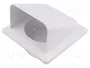 DOSPEL S.A. Rejilla de ventilación blanca de 140x140x116mm (Pack de 10 unidades)