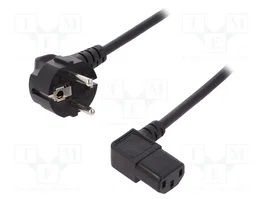 Digitus Cable de alimentación AK-440102-018-S 90° CEE7/7 a IEC C13 1,8m