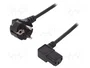 Digitus Cable de alimentación AK-440102-018-S 90° CEE7/7 a IEC C13 1,8m