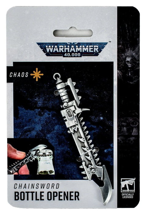 AAA Merchandise Warhammer 40,000 Abridor de botellas Chaos Chainsword AAA Merchandise Warhammer 40,000 Abridor de botellas Chaos Chainsword