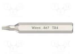 WERA Punta de destornillador Torx® TX4 867/0 Micro