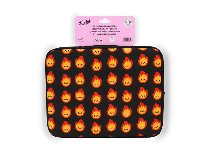 Wondee Funda para portátil 14 pulgadas Funful Fuegote