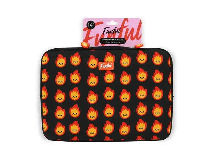 Wondee Funda para portátil 14 pulgadas Funful Fuegote