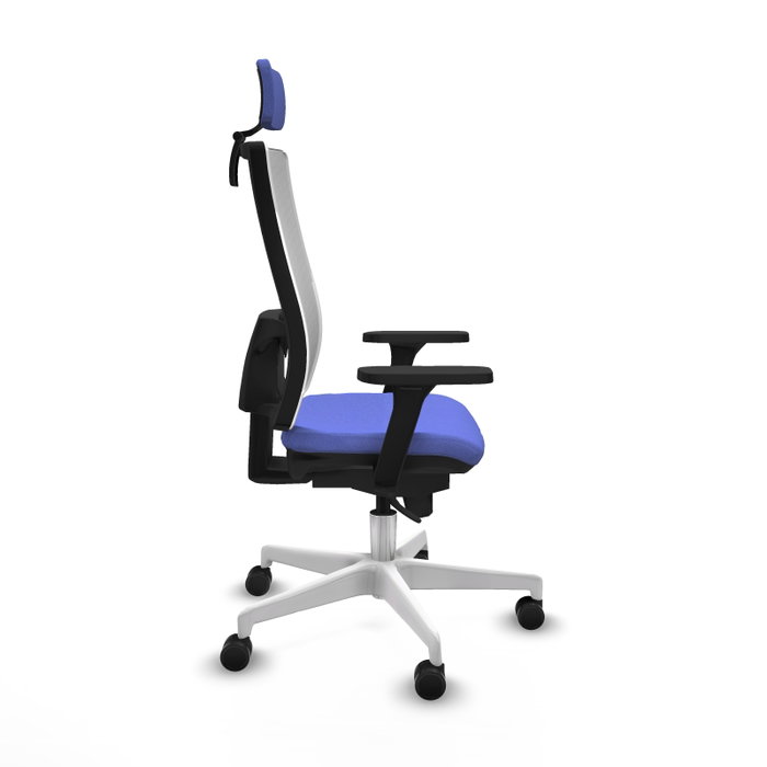 PIQUERAS Y CRESPO Silla de oficina Horna con mecanismo Sincro, Azul claro y Blanco PIQUERAS Y CRESPO Silla de oficina Horna con mecanismo Sincro, Azul claro y Blanco
