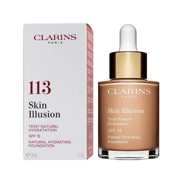Clarins Skin Illusion 113 Chestnut Base de Maquillaje Natural Hidratante SPF 15 30 mL