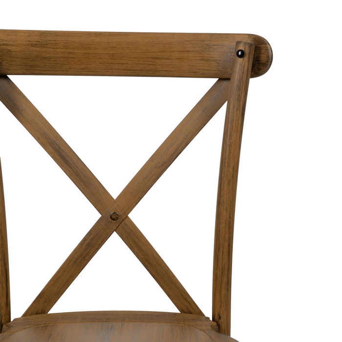 Silla Marrón Polipropileno Contract 50 X 41,50 X 89 cm (Set de 2)