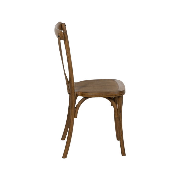 Silla Marrón Polipropileno Contract 50 X 41,50 X 89 cm (Set de 2)