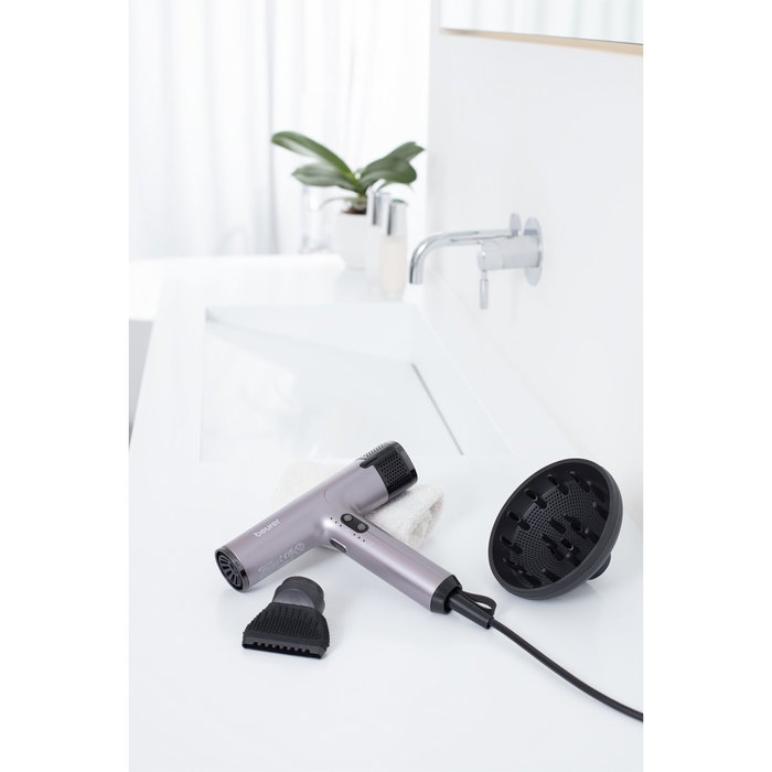 Beurer HC 100 Excellence Secador de Pelo 1700 W Gris y Violeta