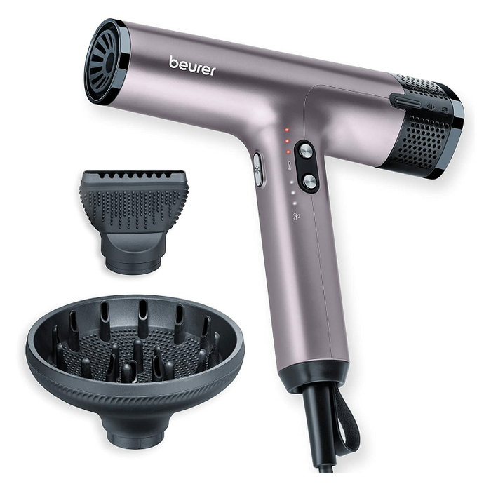 Beurer HC 100 Excellence Secador de Pelo 1700 W Gris y Violeta