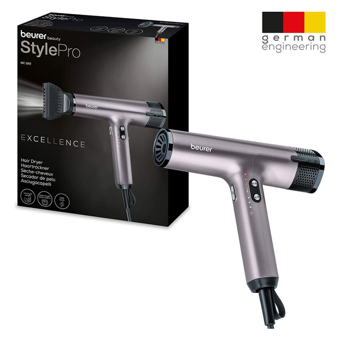 Beurer HC 100 Excellence Secador de Pelo 1700 W Gris y Violeta
