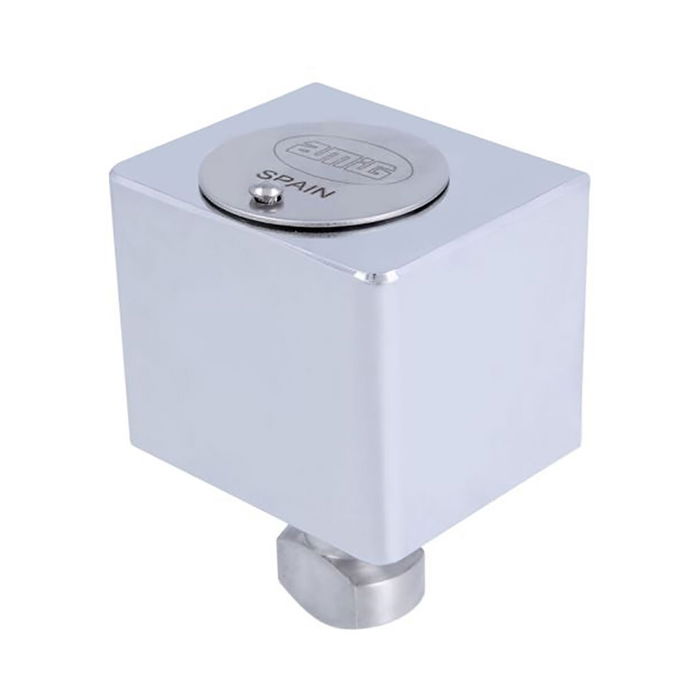 Amig Cerradura 670 A24542 para puertas enrollables, latón cromado, 60x50mm, 3 llaves