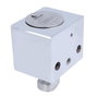 Amig Cerradura 670 A24542 para puertas enrollables, latón cromado, 60x50mm, 3 llaves