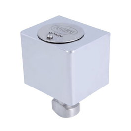Amig Cerradura 670 A24542 para puertas enrollables, latón cromado, 60x50mm, 3 llaves