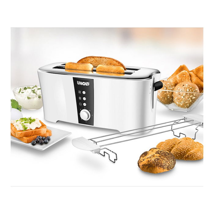 UNOLD 38020 Toaster Design Dual Tostadora para 4 Rebanadas 1350W