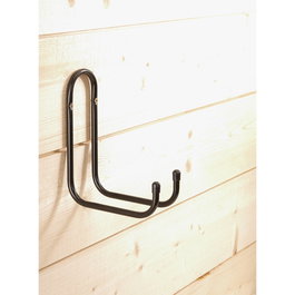 Mottez Gancho doble forrado con tubo negro ø 10 mm
