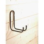 Mottez Gancho doble forrado con tubo negro ø 10 mm