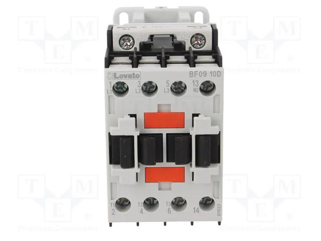LOVATO ELECTRIC Contactor 3-polar 9A 24VDC BF