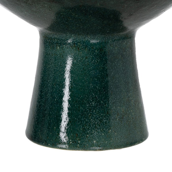 Centro Mesa Verde-Blanco Cerámica 33,30 X 33,30 X 23 cm