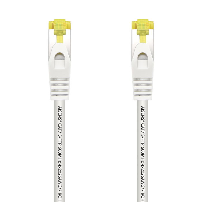 AISENS - CABLE DE RED LATIGUILLO RJ45 LSZH CAT.7 600 MHZ S/FTP PIMF AWG26, BLANCO, 1.0M AISENS - CABLE DE RED LATIGUILLO RJ45 LSZH CAT.7 600 MHZ S/FTP PIMF AWG26, BLANCO, 1.0M