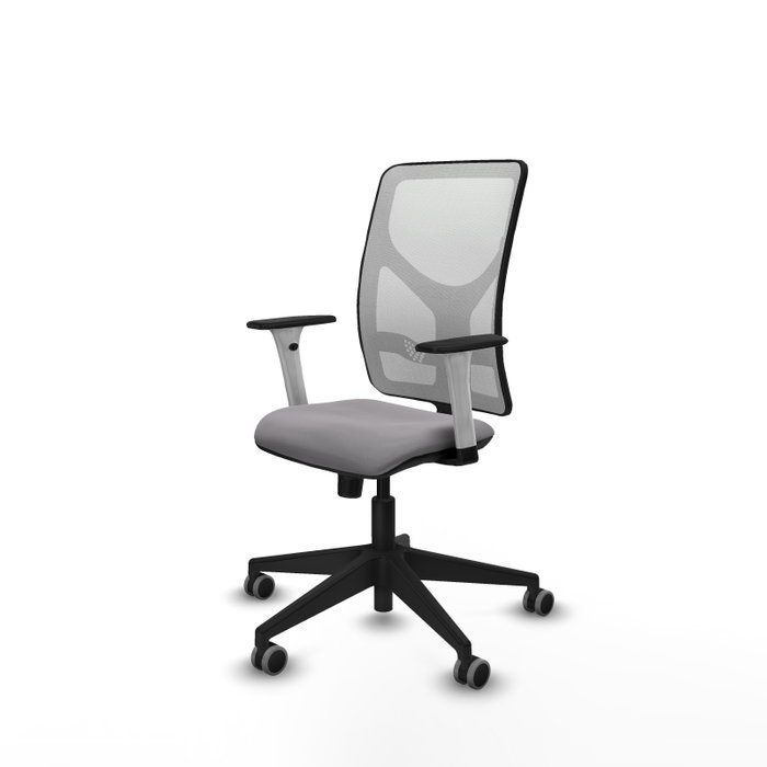 PIQUERAS Y CRESPO Silla de oficina Motilla con mecanismo Sincro, Gris y Blanco PIQUERAS Y CRESPO Silla de oficina Motilla con mecanismo Sincro, Gris y Blanco