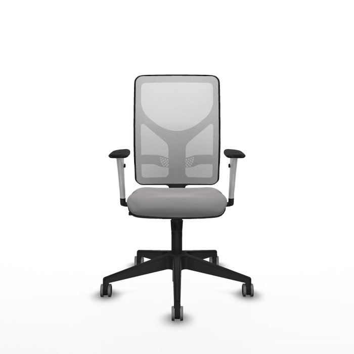 PIQUERAS Y CRESPO Silla de oficina Motilla con mecanismo Sincro, Gris y Blanco PIQUERAS Y CRESPO Silla de oficina Motilla con mecanismo Sincro, Gris y Blanco