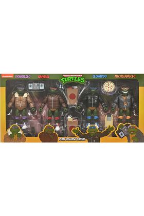 NECA Tortugas Ninja (Cartoon) Figuras Paquete de 4 Punk Turtles 18 cm