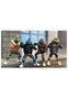 NECA Tortugas Ninja (Cartoon) Figuras Paquete de 4 Punk Turtles 18 cm