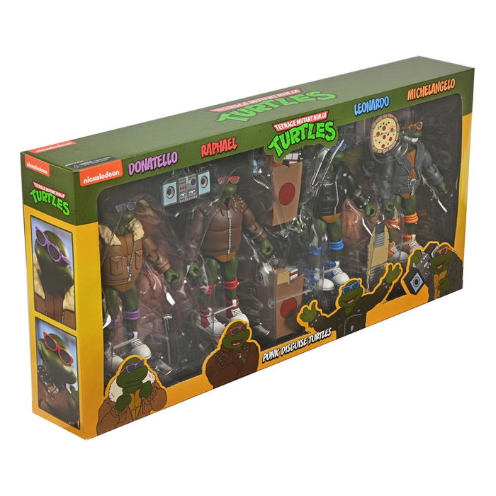 Tortugas Ninja (Cartoon) Figuras Paquete de 4 Punk Turtles 18 cm