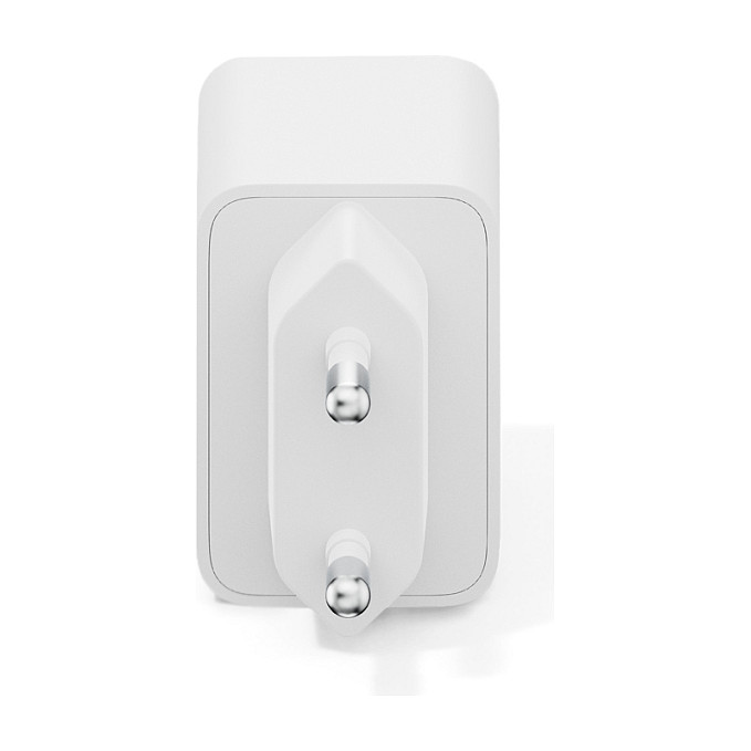 Digitus Cargador USB 20W 1x USB-C 1x USB-A con Carga Rápida Blanco Cargador de Pared Interruptor de Protección 100-240V