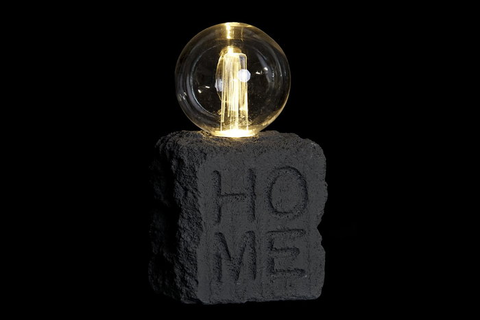 DKD Home Decor Decoración Luminosa LED Resina Gris Oscuro DKD Home Decor Decoración Luminosa LED Resina Gris Oscuro
